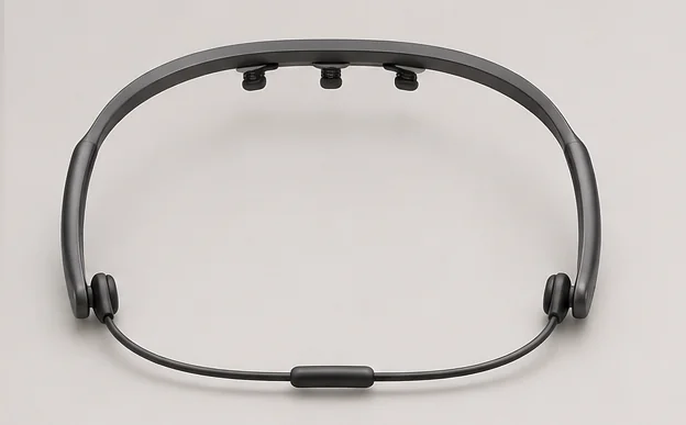 The Ninug Pro band with spring-loaded through-hair comb electrodes